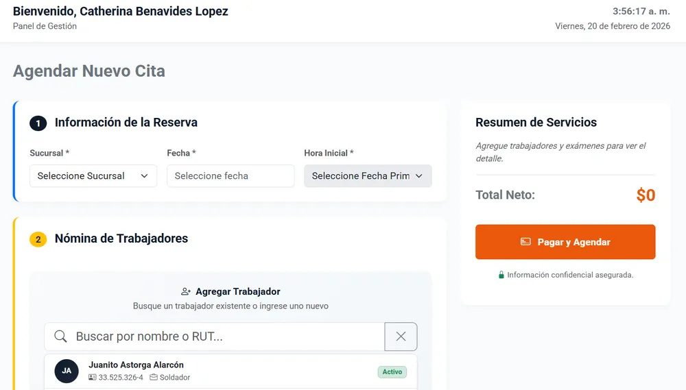 Plataforma digital de gestión de exámenes preocupacionales para empresas